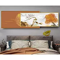 Tranh Decor phòng ngủ Bền in trên Decal nhập khẩu Size: 150X60-150X50 cm P/N: AZ2-0147-KN-DECAL-150X60-150X50